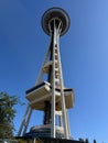 The Space Needle is a tower located in Seattle, Washington.USA, Washington, Seattle july 15 2025 Royalty Free Stock Photo