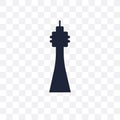 Space needle transparent icon. Space needle symbol design from A