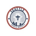 space needle. Vector illustration decorative design Royalty Free Stock Photo