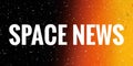 Space News Website Page Header