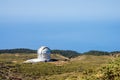 Space observatories on the top of the El Roque de los Muchachos mountain on La Palma