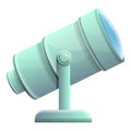 Space observatory telescope icon, cartoon style Royalty Free Stock Photo