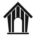 Space outdoor cabin home icon simple vector. Dog house Royalty Free Stock Photo