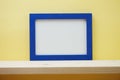 Space photo frame on wooden background Royalty Free Stock Photo