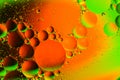 Space or planets universe abstract background. Abstract molecule sctructure. Water bubbles. Macro shot of air or molecule. Abstrac
