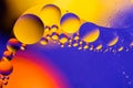 Space or planets universe cosmic abstract background. Abstract molecule atom sctructure. Water bubbles. Macro shot of air or molec Royalty Free Stock Photo