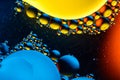 Space or planets universe cosmic abstract background. Abstract molecule atom sctructure. Water bubbles. Macro shot of air or Royalty Free Stock Photo