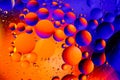 Space or planets universe cosmic abstract background. Abstract molecule atom sctructure. Water bubbles. Macro shot of air or molec