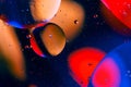 Space or planets universe cosmic abstract background. Abstract molecule atom sctructure. Water bubbles. Macro shot of air or molec Royalty Free Stock Photo