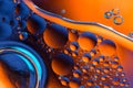 Space or planets universe cosmic abstract background. Abstract molecule sctructure. Water bubbles. Macro shot of air or molecule. Royalty Free Stock Photo