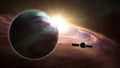 Space probe exoplanet exploration Royalty Free Stock Photo