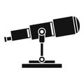 Space research telescope icon, simple style Royalty Free Stock Photo