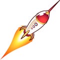 Space rocket cartoon