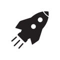 Space Rocket Icon â Business Startup Launch Concept. Royalty Free Stock Photo