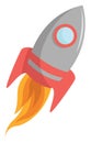 Space rocket, illustration, vector Royalty Free Stock Photo