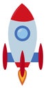 Space rocket, illustration, vector Royalty Free Stock Photo
