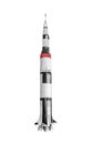 Space rocket isolated on white background. Royalty Free Stock Photo