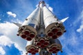 Space rocket on launch pad Royalty Free Stock Photo