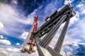 Space rocket on the launch pad Royalty Free Stock Photo