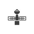 Space satellite vector icon Royalty Free Stock Photo