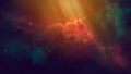 Space scene. Coloful nebula with starfield. Elements furnished by NASA. 3D rendering