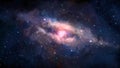 Space scene. Colorful nebula, milky way with stars. Elements fur Royalty Free Stock Photo