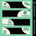 Space Science banner set