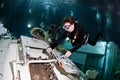 Space scuba diver Royalty Free Stock Photo