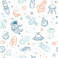 Space Seamless Pattern