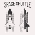 Space shuttle design Royalty Free Stock Photo
