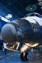 Space Shuttle Discovery at James S McDonnell Space Hangar at Steven F Udvar-Hazy Center, Smithsonian Air Space Museum, in Virginia Royalty Free Stock Photo