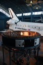 Space Shuttle Discovery at James S McDonnell Space Hangar at Steven F Udvar-Hazy Center, Smithsonian Air Space Museum, in Virginia Royalty Free Stock Photo