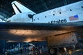 Space Shuttle Discovery at James S McDonnell Space Hangar at Steven F Udvar-Hazy Center, Smithsonian Air Space Museum, in Virginia Royalty Free Stock Photo