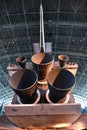 Space Shuttle Discovery at James S McDonnell Space Hangar at Steven F Udvar-Hazy Center, Smithsonian Air Space Museum, in Virginia Royalty Free Stock Photo