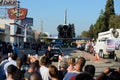 Space Shuttle Endeavour on streets of Los Angeles Royalty Free Stock Photo