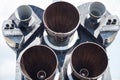 Space Shuttle Endeavour Engine Royalty Free Stock Photo