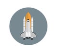 Space shuttle illustration Royalty Free Stock Photo