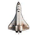 Space Shuttle Isolated on transparent Background Royalty Free Stock Photo