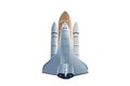 Space shuttle isolated on white background. Vector, illustration Royalty Free Stock Photo