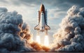 space shuttle launch Base for launching vehicles into the sky launch spaceship space mission Royalty Free Stock Photo