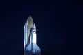 Space Shuttle Launch Pad at Night. Elements of this image were furnished by NASA Royalty Free Stock Photo