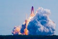 Space Shuttle launching Royalty Free Stock Photo