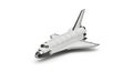 Space Shuttle Model on White Background Royalty Free Stock Photo