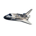Space shuttle in orbit isolated on transparent background Royalty Free Stock Photo