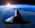 Space Shuttle Orbit Planet Earth Royalty Free Stock Photo