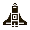 Space Shuttle Spaceship Icon Illustration