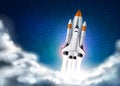 Vector spacecraft shuttle takeoff realistic 3d
