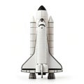 Space shuttle toy model on white background Royalty Free Stock Photo
