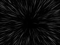 Space speed. Abstract starburst dynamic lines or rays. Vector illustration