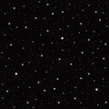 Space stars background, night sky and stars, seamless pattern. Stars on night sky. Vector illustration. Royalty Free Stock Photo